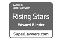 Rising Star badge by super Lawyers awarded to Edward Blinder