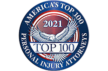 Official Top-100 badge for personal injury attorneys