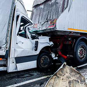 Two trucks involved in road accident – Blinder Law personal injury attorney NJ