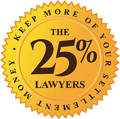 25% Lawyers Badge
