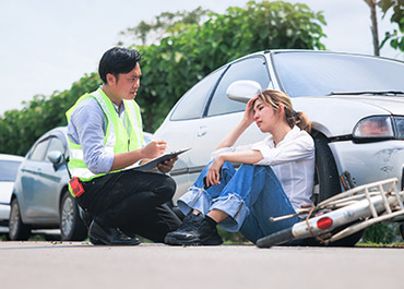Police report documentation for car accident claims in New Jersey law.